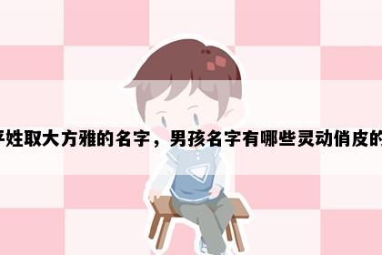 平姓取大方雅的名字，男孩名字有哪些灵动俏皮的？