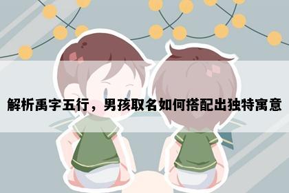 解析禹字五行，男孩取名如何搭配出独特寓意