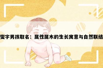 燮字男孩取名：属性属木的生长寓意与自然联结