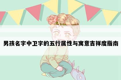 男孩名字中卫字的五行属性与寓意吉祥度指南