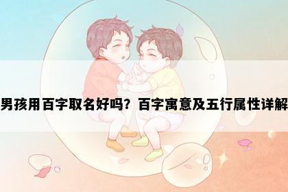 男孩用百字取名好吗？百字寓意及五行属性详解