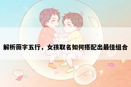 解析薇字五行，女孩取名如何搭配出最佳组合