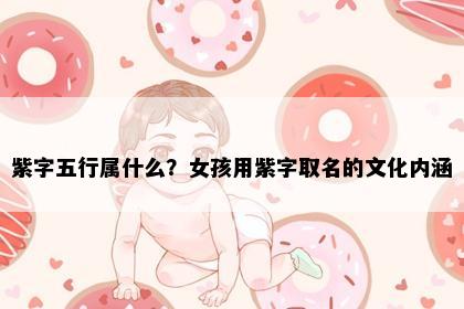 紫字五行属什么？女孩用紫字取名的文化内涵