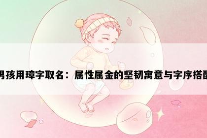 男孩用璋字取名：属性属金的坚韧寓意与字序搭配
