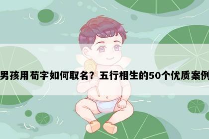男孩用荀字如何取名？五行相生的50个优质案例