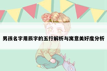 男孩名字用辰字的五行解析与寓意美好度分析