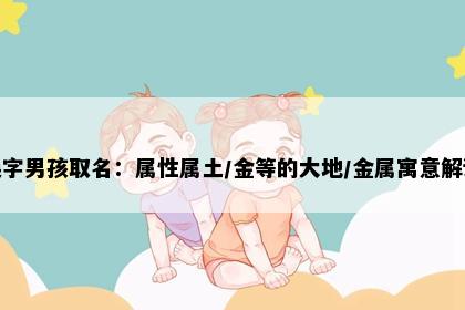 焕字男孩取名：属性属土/金等的大地/金属寓意解读