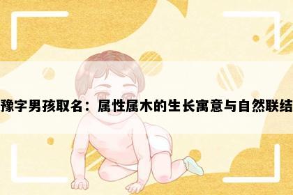 豫字男孩取名：属性属木的生长寓意与自然联结