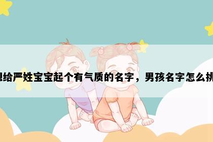 想给严姓宝宝起个有气质的名字，男孩名字怎么挑？
