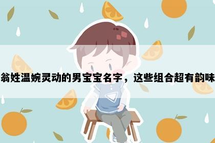 翁姓温婉灵动的男宝宝名字，这些组合超有韵味
